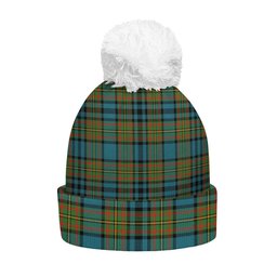 ScotsTee Shop Scottish Gillies Ancient Clan Crest Tartan Bobble Beanie Hat