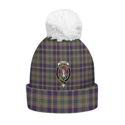 ScotsTee Shop Scottish Tailyour Weathered Clan Crest Tartan Bobble Beanie Hat