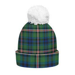ScotsTee Shop Scottish Reid (Mill City) Modern Clan Crest Tartan Bobble Beanie Hat