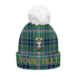 ScotsTee Shop Scottish Reid (Mill City) Ancient Clan Crest Tartan Bobble Beanie Hat