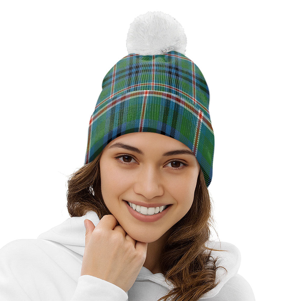 ScotsTee Shop Scottish Reid (Mill City) Ancient Clan Crest Tartan Bobble Beanie Hat