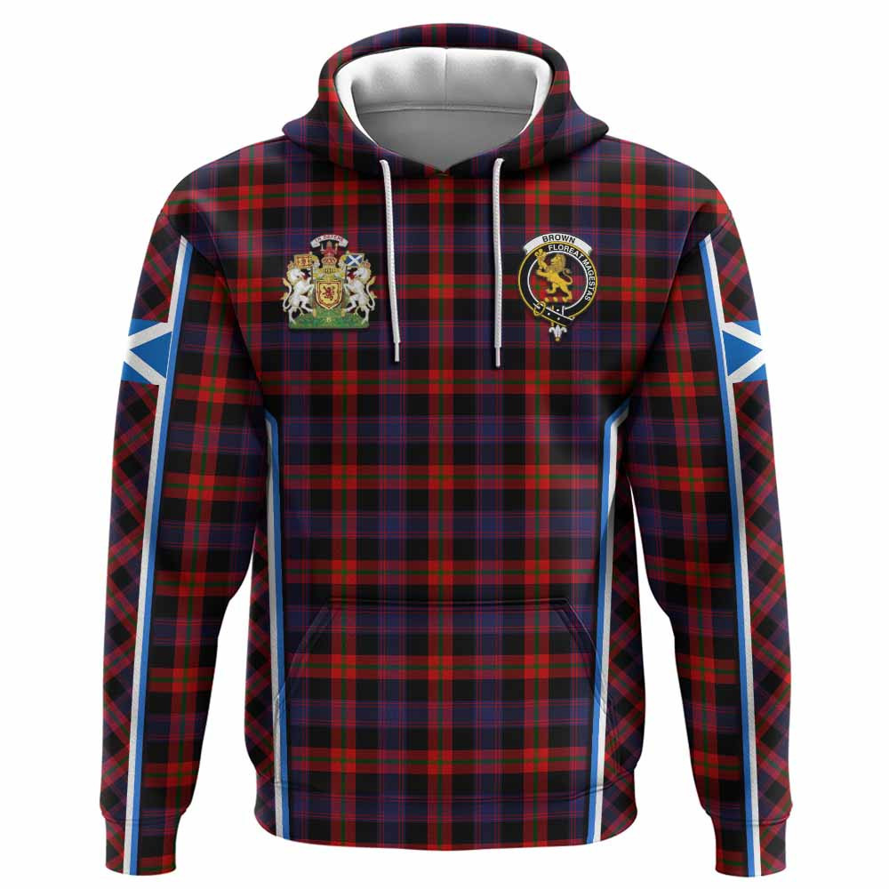 ScotsTee Shop Scottish Brown (Broun) Tartan Crest Scotland Coat of Arm Flag T-shirt, Hoodie, Shirt, Jacket