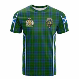 ScotsTee Shop Scottish Johnstone (Johnston) Tartan Crest Scotland Coat of Arm Flag T-shirt, Hoodie, Shirt, Jacket