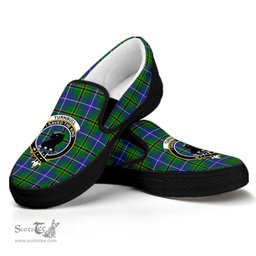 ScotsTee Shop Scottish Turnbull Hunting Clan Crest Tartan Slip-on Shoes