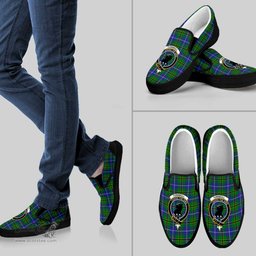 ScotsTee Shop Scottish Turnbull Hunting Clan Crest Tartan Slip-on Shoes