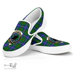 ScotsTee Shop Scottish Turnbull Hunting Clan Crest Tartan Slip-on Shoes