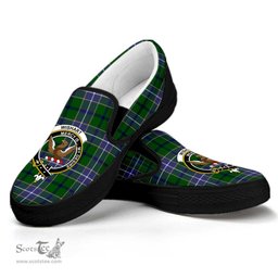 ScotsTee Shop Scottish Wishart Hunting Modern Clan Crest Tartan Slip-on Shoes