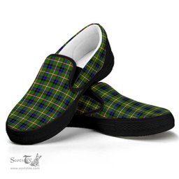ScotsTee Shop Scottish Reid Green Clan Tartan Slip-on Shoes