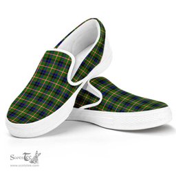 ScotsTee Shop Scottish Reid Green Clan Tartan Slip-on Shoes