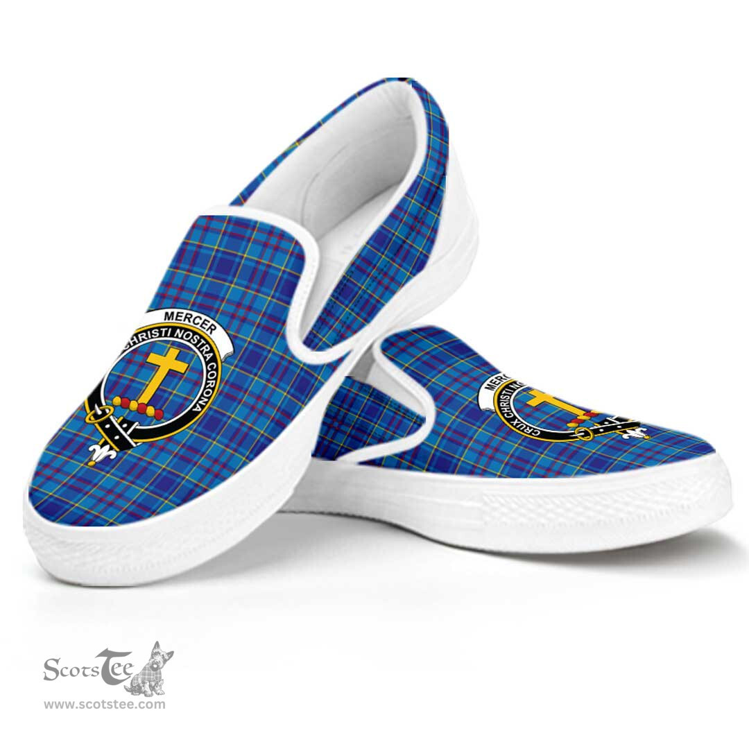 ScotsTee Shop Scottish Mercer Modern Clan Crest Tartan Slip-on Shoes
