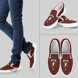 ScotsTee Shop Scottish Lindsay Weathered Clan Crest Tartan Slip-on Shoes