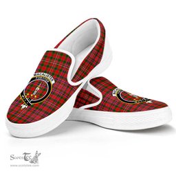 ScotsTee Shop Scottish MacAlister Modern Clan Crest Tartan Slip-on Shoes