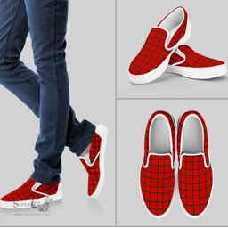 ScotsTee Shop Scottish Macdonnell Of Keppoch Modern Clan Tartan Slip-on Shoes