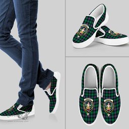 ScotsTee Shop Scottish Urquhart Broad Red Ancient Clan Crest Tartan Slip-on Shoes