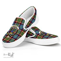 ScotsTee Shop Scottish Stirling & Bannockburn District Clan Crest Tartan Slip-on Shoes