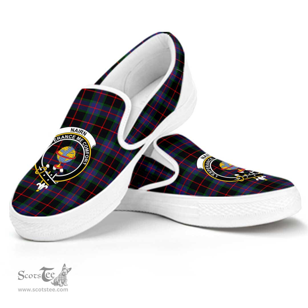 ScotsTee Shop Scottish Nairn Clan Crest Tartan Slip-on Shoes