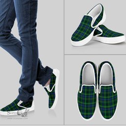 ScotsTee Shop Scottish Stewart Hunting Modern Clan Tartan Slip-on Shoes