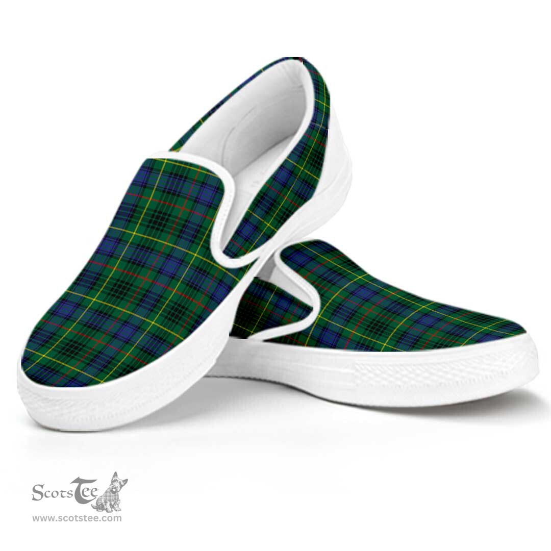 ScotsTee Shop Scottish Stewart Hunting Modern Clan Tartan Slip-on Shoes