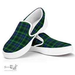 ScotsTee Shop Scottish Stewart Hunting Modern Clan Tartan Slip-on Shoes