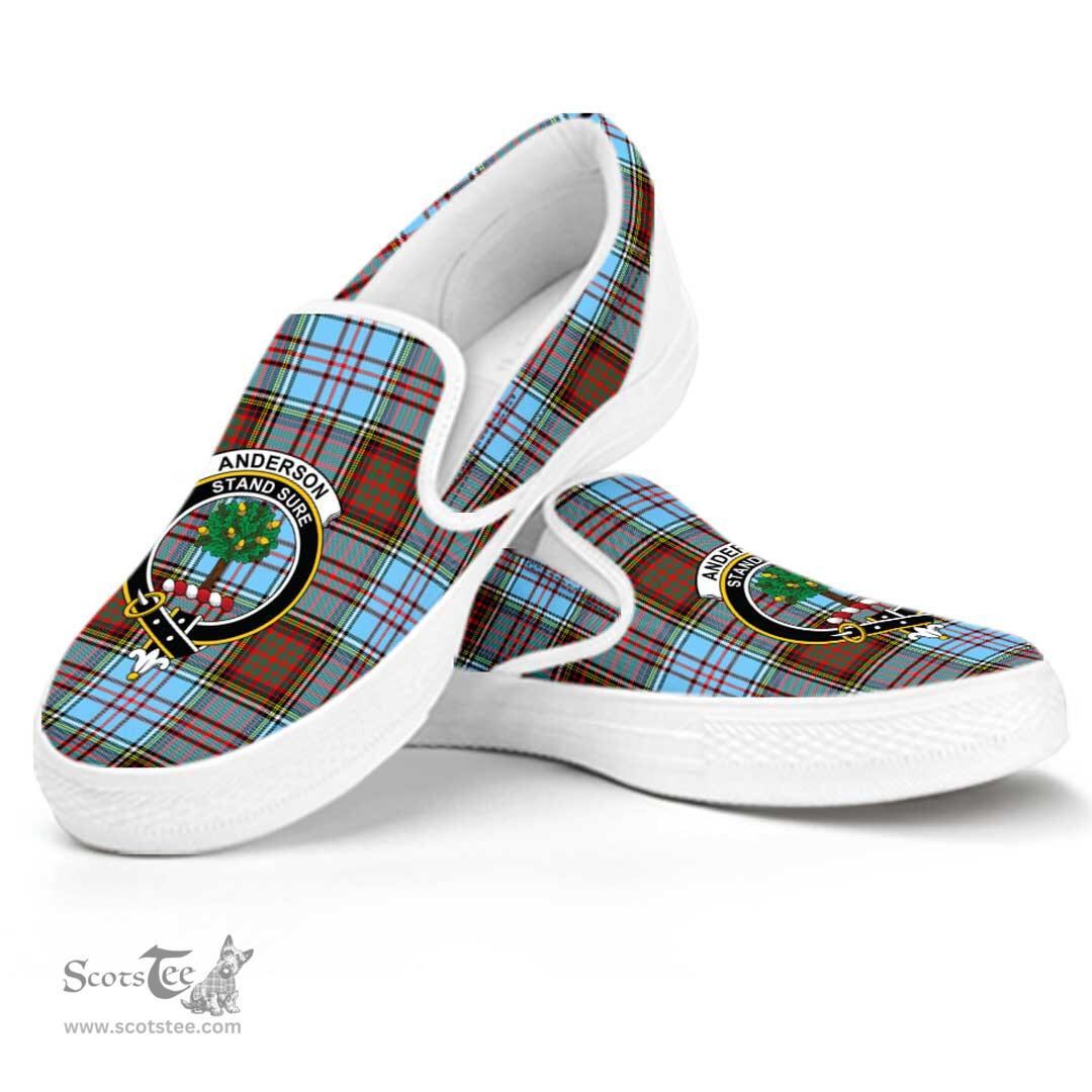 ScotsTee Shop Scottish Anderson Ancient Clan Crest Tartan Slip-on Shoes