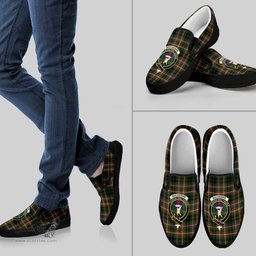 ScotsTee Shop Scottish Buchanan Hunting Clan Crest Tartan Slip-on Shoes