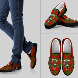 ScotsTee Shop Scottish Burnett Ancient Clan Crest Tartan Slip-on Shoes