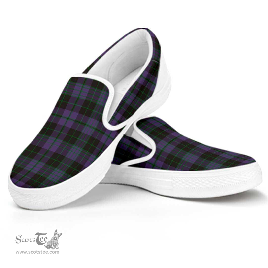 ScotsTee Shop Scottish Clergy Green Clan Tartan Slip-on Shoes