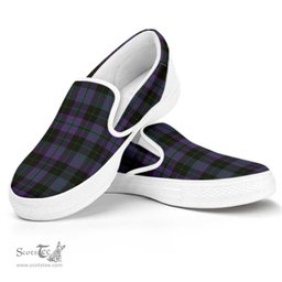 ScotsTee Shop Scottish Clergy Green Clan Tartan Slip-on Shoes