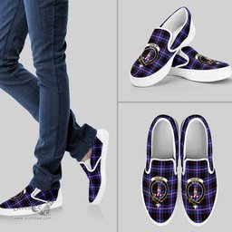 ScotsTee Shop Scottish Dunlop Modern Clan Crest Tartan Slip-on Shoes