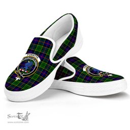 ScotsTee Shop Scottish Forsyth Modern Clan Crest Tartan Slip-on Shoes