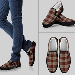 ScotsTee Shop Scottish Cunningham Burgundy Dancers Clan Tartan Slip-on Shoes