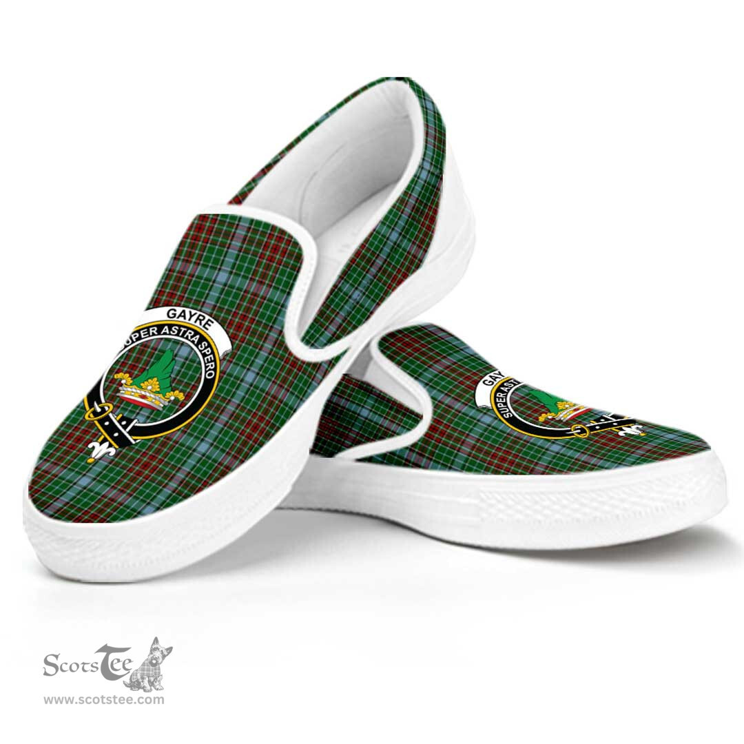 ScotsTee Shop Scottish Gayre Clan Crest Tartan Slip-on Shoes