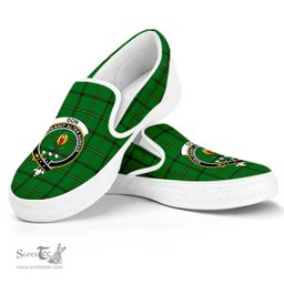 ScotsTee Shop Scottish Don (Tribe of Mar) Clan Crest Tartan Slip-on Shoes