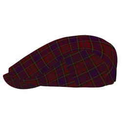 ScotsTee Shop Scottish Anderson of Kinnedear Red Jeff Cap Tartan Flat Cap