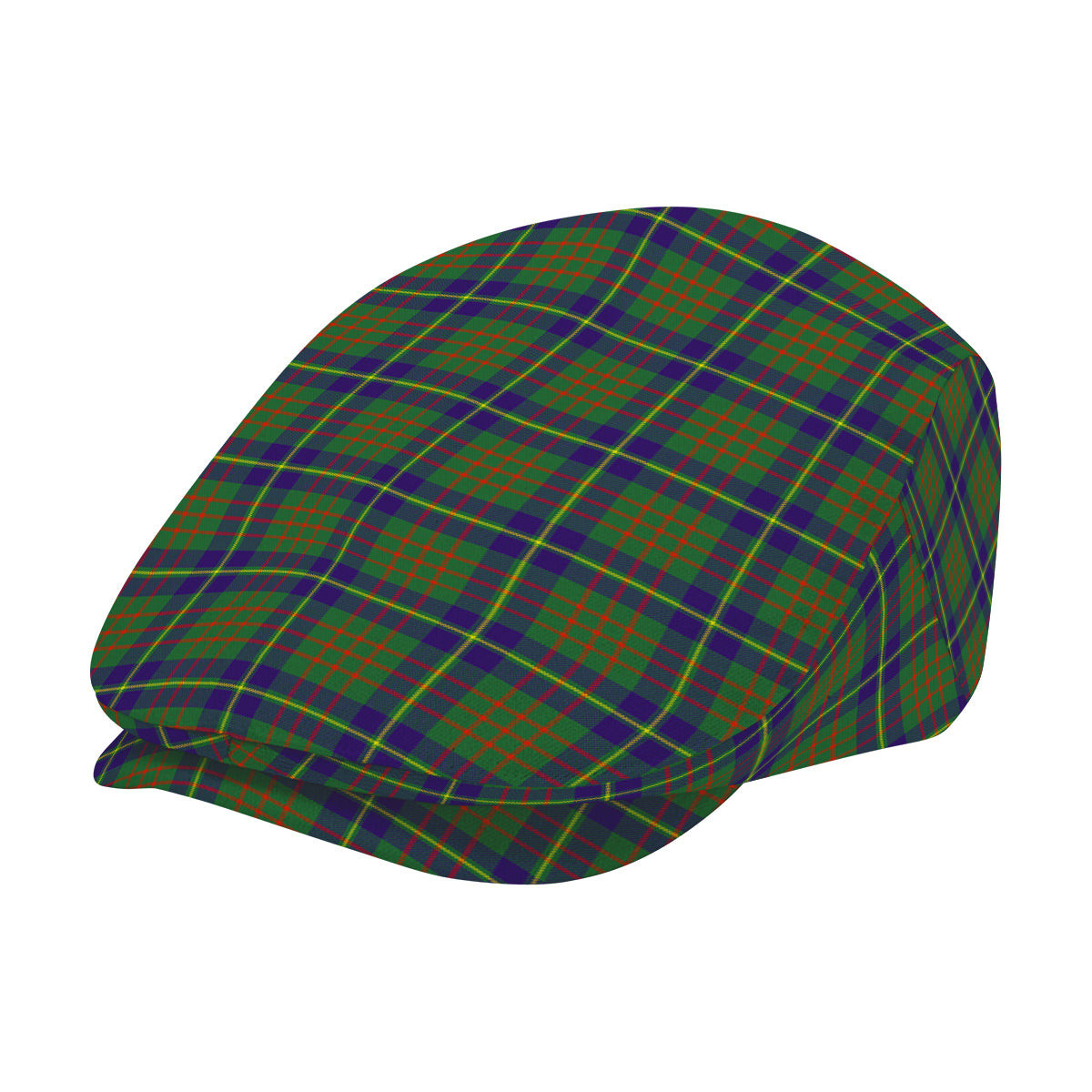 ScotsTee Shop Scottish Cameron of Lochiel Hunting Jeff Cap Tartan Flat Cap