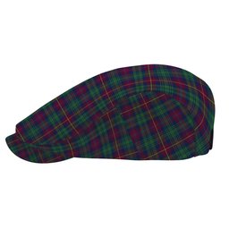 ScotsTee Shop Scottish Cairns of Finavon Modern Jeff Cap Tartan Flat Cap