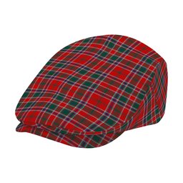 ScotsTee Shop Scottish McDonald of Lochmaddy Modern Jeff Cap Tartan Flat Cap