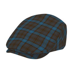 ScotsTee Shop Scottish Hanna of Leith yellow line Jeff Cap Tartan Flat Cap