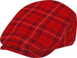 ScotsTee Shop Scottish Rose of Kilravock Modern Jeff Cap Tartan Flat Cap