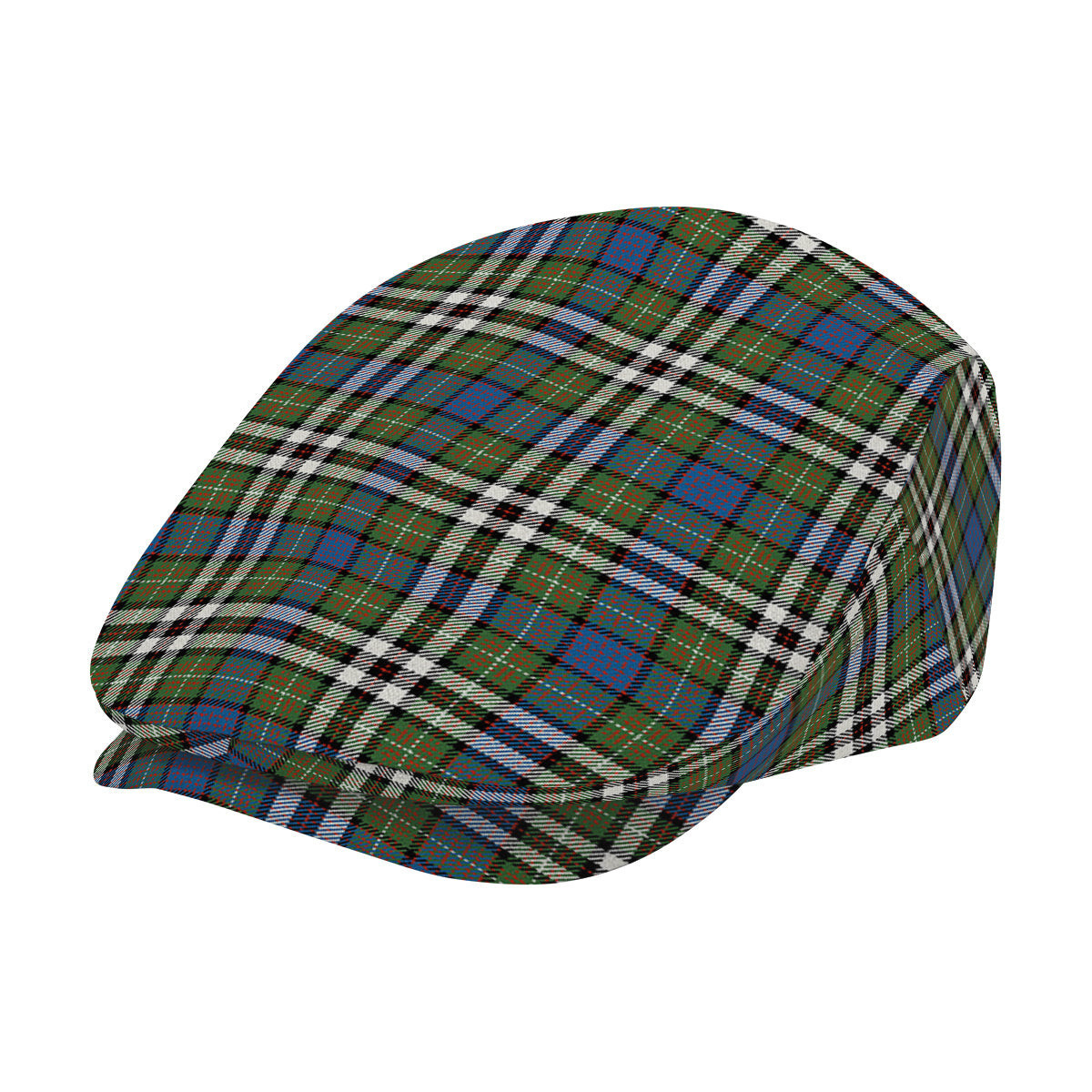 ScotsTee Shop Scottish MacDonell of Glengarry Dress Ancient Jeff Cap Tartan Flat Cap