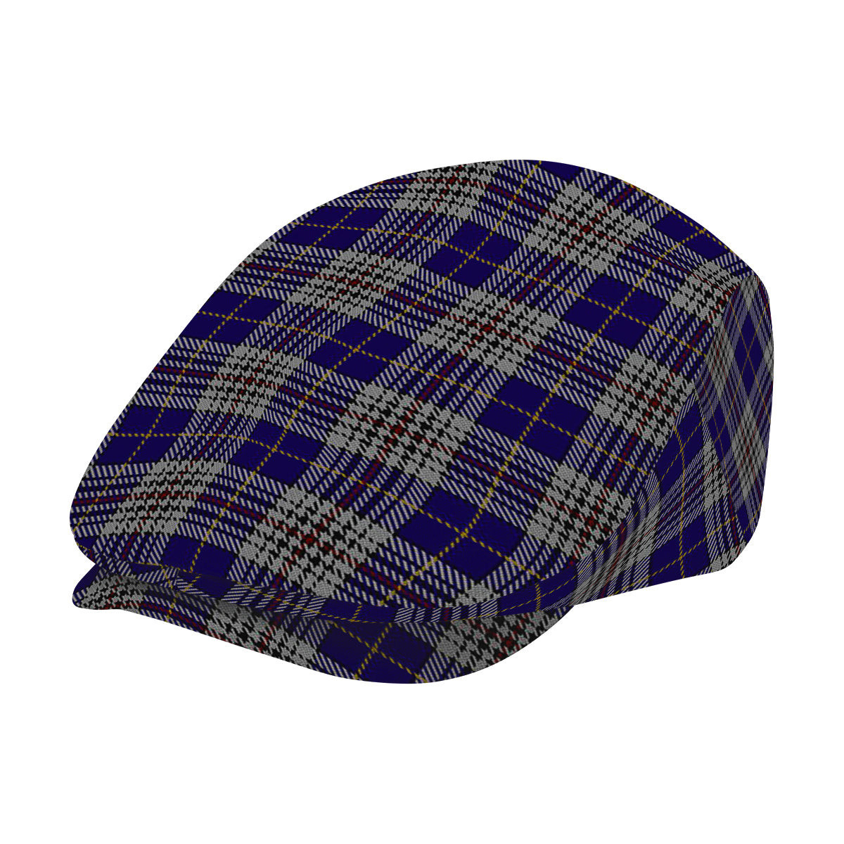 ScotsTee Shop Scottish Hanna of Stirlingshire Jeff Cap Tartan Flat Cap