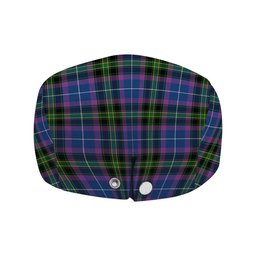 ScotsTee Shop Scottish Lang of Sherbrooke Modern Clan Jeff Cap Tartan Flat Cap
