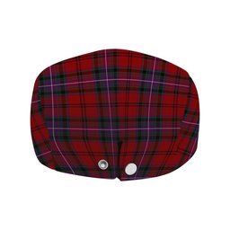 ScotsTee Shop Scottish Kelly of Sleat Red Jeff Cap Tartan Flat Cap