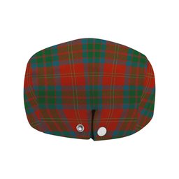 ScotsTee Shop Scottish McPherson of Cluny Ancient Jeff Cap Tartan Flat Cap