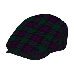 ScotsTee Shop Scottish MacArthur of Milton Hunting Jeff Cap Tartan Flat Cap