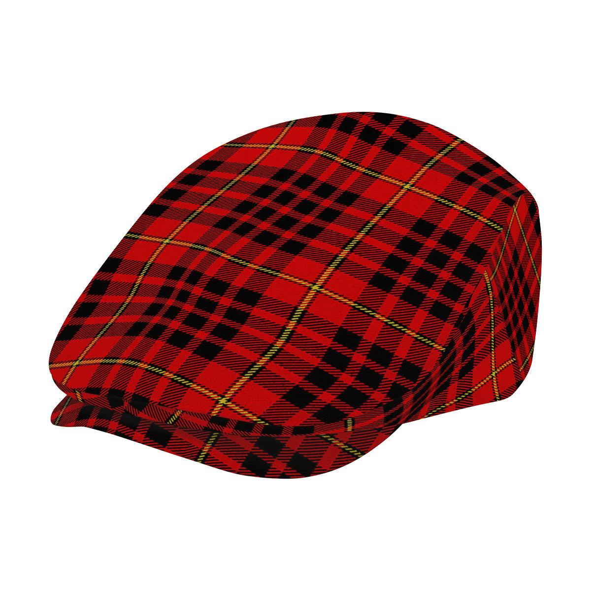 ScotsTee Shop Scottish McDonald of Ardnamurchan Modern Jeff Cap Tartan Flat Cap