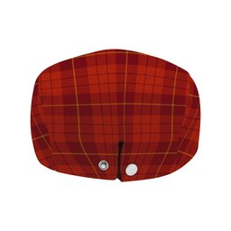 ScotsTee Shop Scottish Hamilton Red Ancient Jeff Cap Tartan Flat Cap