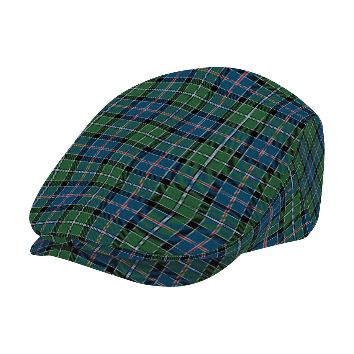 ScotsTee Shop Scottish Stirling Modern Jeff Cap Tartan Flat Cap