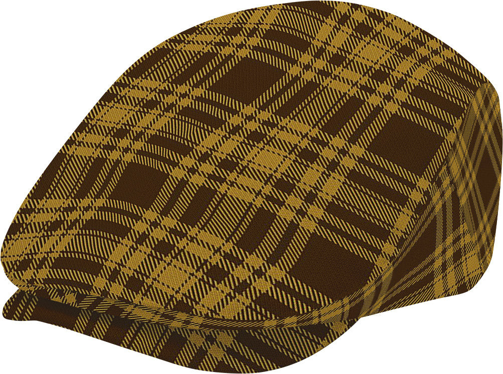 ScotsTee Shop Scottish Yellow Pencil Jeff Cap Tartan Flat Cap