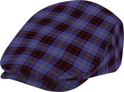 ScotsTee Shop Scottish Rutherford Jeff Cap Tartan Flat Cap